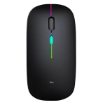 Juhtmevaba hiir FIT2 M1, 2,4 GHz + Bluetooth 5.2, laetav, 1600 DPI, must