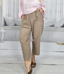 Elegantsed p&uuml;ksid STRAIGHT viskoosist lisandiga PLUS SIZE dekoratiivne AGRAFKA, 2XL/3XL
