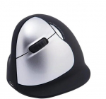 R-go Toolsi juhtmevaba optiline hiir, 2400 dpi, must, ergonoomiline