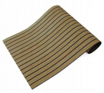 Isekleepuv PVC dekoratiivpaneel sile tumepruun latt 280x60 cm, 280x60 cm