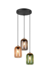 Trio Cork ripplamp, must matt, 3xe27