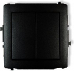 Karlik Deco Double Switch, must, 12dwp-2