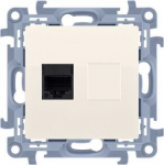 Arvuti pesa Rj45 kat.5e, kreem, Simon 10