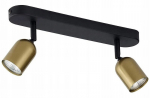 Must-kuldne laevalgusti 2xGU10 metallist Top GOLD topeltpinnapealne kohtvalgusti TOP GOLD