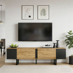 TV kapp, 180x40x55 cm, 2 ust, kuni 75 tolli TV, 1 tk