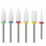 Keraamilised k&uuml;&uuml;neviilid manik&uuml;&uuml;riks, puhastushari, 6 tk.