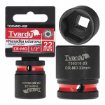 Tvardy l&ouml;&ouml;kmuti T00210-22, 22mm, 1/2&rdquo; ruudukujuline ajam, l&uuml;hike, CR-MO teras