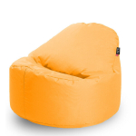 Tumba-tool Qubo Cuddly 80 Honey POP FIT, kollane, moodne kunstnahk