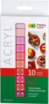 Happy Color Akr&uuml;&uuml;lv&auml;rv: 10 tooni punast, 12 ml