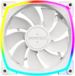 Montech Arvutikorpuse ventilaator RX120PWMWHITE, 120mm, 4-pin, 720-1760RPM, 27dB, RGB valgustus, Rifle laager