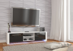 TV laud Helix, must/valge