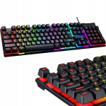 RGB valgustusega m&auml;nguklaviatuur