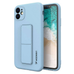 Telefoni&uuml;mbris Wozinsky Kickstand Case Silicone Stand Cover for Samsung Galaxy A22 5G, sinine