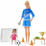 Mattel - Barbie Soccer Coach Playset with 2 Dolls and Accessories | from Assort