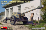 Liimitav mudel MiniArt 35394 German 7.5cm Anti-Tank Gun PaK 40. Early Prod 1/35
