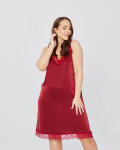 Naiste &ouml;&ouml;s&auml;rk Mona Satin (Burgundy), 3XL
