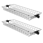 2 kinnitatava riiulikomplekt SoBuy FRG34-P02, must