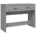 vidaXL konsoollaud, hall Sonoma tamm, 100x39x75 cm, tehispuit, Pilka