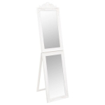 vidaXL eraldiseisev peegel, valge, 50 x 200 cm