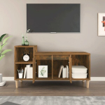 vidaXL telerikapp, suitsutatud tamm, 100 x 35 x 55 cm, tehispuit