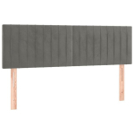 vidaXL LED-voodipeats, helehall, 144x5x78/88 cm, samet