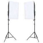 vidaXL fotostuudio komplekt valgustuse ja taustapildiga