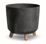 Lillepott alustassiga Prosperplast Gracia Tubus Beton Effect DGTL300LE-S433, must