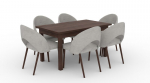 K&ouml;&ouml;gim&ouml;&ouml;bli komplekt ADRK Furniture 82 Rodos, hall/pruun