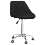 vidaXL ratastega toolid 2 tk, must, kunstnahk