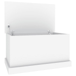 vidaXL hoiukast, valge, 70x40x38 cm, tehispuit