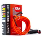 EinParts LED valgusriba auto kaunistamiseks 24V - pikkus 5M, v&auml;rvus Punane