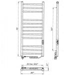 Elektriline k&auml;ter&auml;tikuivati taimeriga Laris Imidz P12, 350x900, valge, parem "ECO"