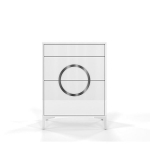 Kingakapp Dancan EVELINE valge ja h&otilde;bedane / k&otilde;rge l&auml;ikega