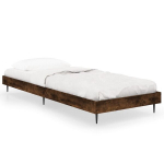 vidaXL voodiraam, suitsutatud tamm,75x190 cm, tehispuit