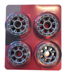 Rulluisu rattad Vivo 4 tk. hall/l&auml;bipaistev,