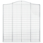 vidaXL kaarekujulised gabioonkorvid 4 tk, 200x30x200/220 cm, raud