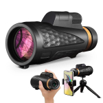 Monokul statiivi, telefonihoidja ja hoiukotiga, 18x62, 78m/1000m