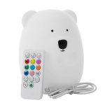 Laste &ouml;&ouml;lamp Kaisukaru LED USB + pult, silikoonist