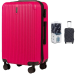 Suur kohver Wings 0593, L, roosa + kate