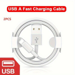 2-Pakk USB Kiirlaadimiskaabel IPhoneile ja Ipadile Tarvik