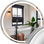 LED seinapeegel 60cm MMJ BRUSH SILVER