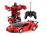 Kaugjuhitav auto - robot, punane