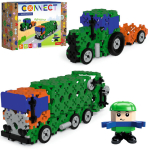 Konstruktorikomplekt 2in1, Pr&uuml;giauto / Traktor, v&auml;rviline