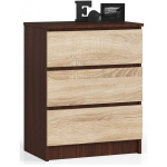 Kummut NORE K60 3 sahtliga, pruun/tamm