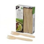 Puidust kahvlid Pure, 16,5 cm, 100 tk