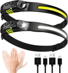LED-esilatern Laetav 2000mAh aku COB 230&deg; suure luumenitega laia valgusvihuga taskulambid Kerged C-t&uuml;&uuml;pi USB-laadimisesilaternad jaoks