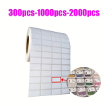 300//500/1000/2000tk Isekleepuvad Etiketid, Kirjutatavad Materjali/Vahendi Sildid 0.99&times;2.01cm, Valge Nimesilt Hindadele., 500 kvadratinių etikečių lipdukų 0,39 &times; 0,79 colio