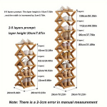 1tk Ristkingade Riiul, Lihtne Bambus Mitmekihiline Siseruumides Jalatsikapp., 3 sluoksniai