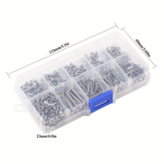 180tk Roostevaba Teras Kuuskant &Uuml;mara Peaga Polt Mutrike Komplekt DIY T&ouml;&ouml;riista Komplekt