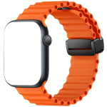 Nutikell Silikoon Ookeani Rihm Rannapael Apple Watchile., Oranžinė